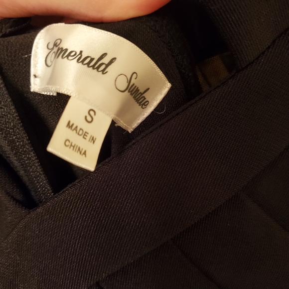 Emerald Sundae Black Dress, S - Picture 3 of 3